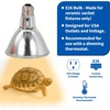 image:imagePangea 50W Halogen Heat Lamp 4 Pack for Reptiles  Warming UVA and Infrared Light for Turtles Tortoises Bearded Dragons  Heating Bulb Accessories Designed for Ceramic Sockets 50 Watt