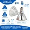 image:imagePangea 50W Halogen Heat Lamp for Reptiles Warming Infrared UVA Light750 Watts