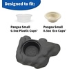 image:imagePangea Silicone Gecko Feeding Ledge  Magnetic Mini Food Dish GrayBlack