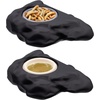 image:imagePangea Silicone Gecko Feeding Ledge  Magnetic Mini Food Dish GrayBlack