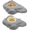 image:imagePangea Silicone Gecko Feeding Ledge  Magnetic Mini Food Dish GrayGray