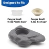 image:imagePangea Silicone Gecko Feeding Ledge  Magnetic Mini Food Dish GrayGray