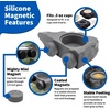 image:imagePangea Silicone Gecko Feeding Ledge  Magnetic Mini Food Dish GrayGray