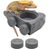 image:imagePangea Silicone Gecko Feeding Ledge  Magnetic Mini Food Dish GrayGray