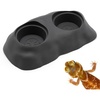 image:imagePangea Ultimate Eco Dish Feeder for Reptiles 3125in x 55in CharcoalCharcoal